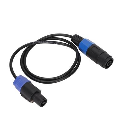Reproduktorový kabel Profesionální samec na samici 4žilový konektor Ohm Hlava Kabel k reproduktoru pro reproduktor