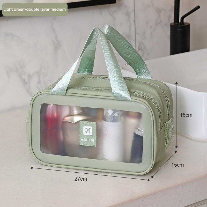 Women's Portable Cosmetic Storage Bag with Wet and Dry Separation, New Waterproof Travel Toiletry Bag