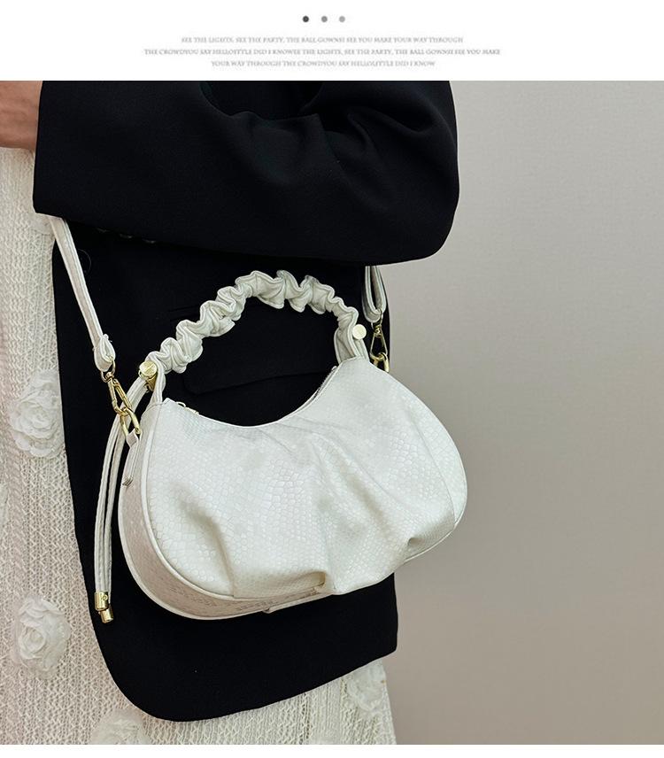 

Retro niche croissant bag versatile underarm bag 2025 new trendy high-end fashion single shoulder crossbody dumpling bag