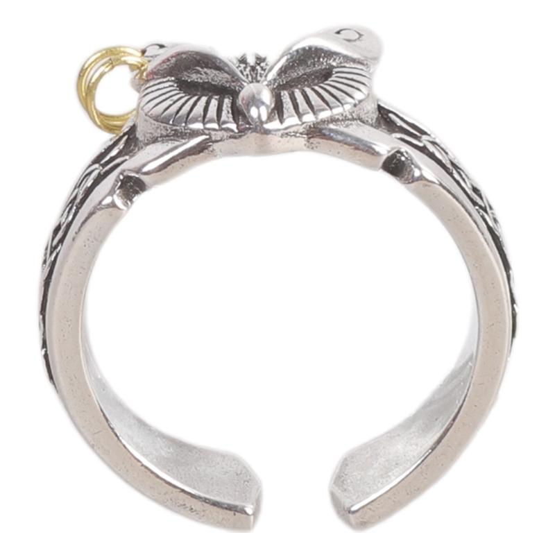 Gothic Owl Design Adjustable Copper Ring Unique Unisex Jewelry Finger Accessories For Everyday Wear Or Gifting