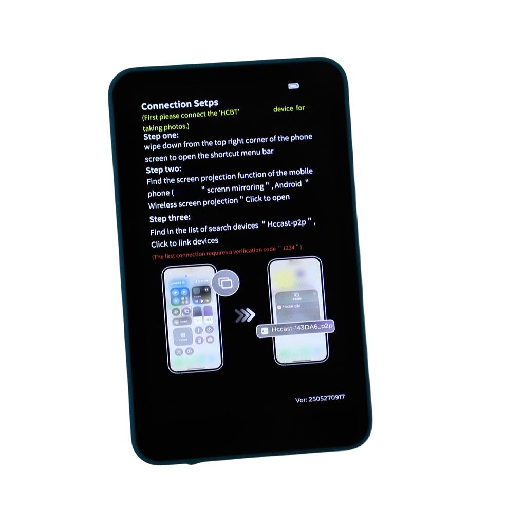Vlog Selfie Monitor Screen Magnetic Wireless 3.97in Wi-Fi Wireless Back Camera Monitor with Remote Control