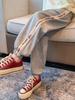2023 Girls' Plus Velvet Sweatpants: New Autumn/Winter Casual Cuffed Trousers for Middle and Large Children.