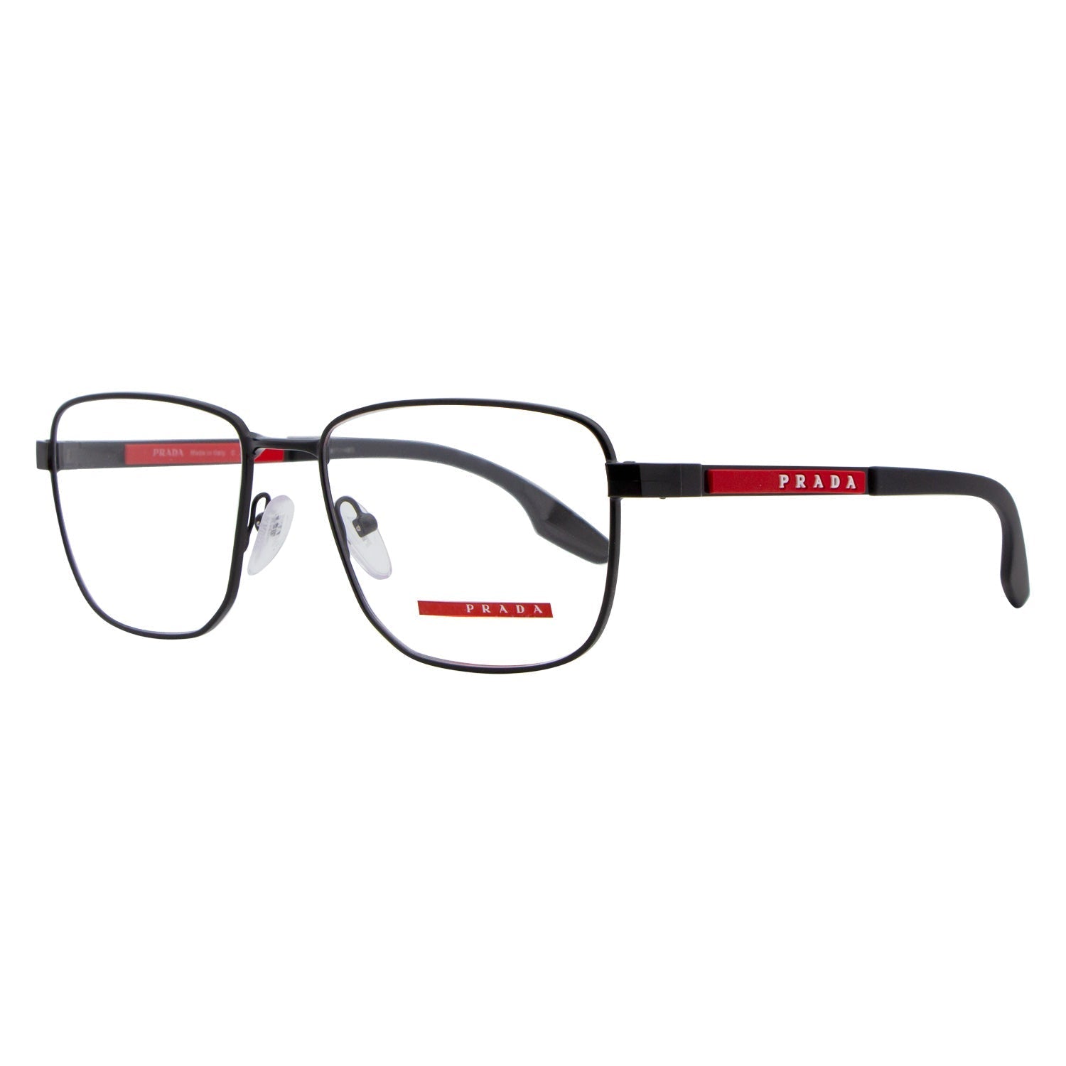 

Прямоугольные очки Prada Linea Rossa PS50OV 1AB1O1 Черные 55 мм 50OV