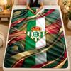 Flannel BlanketReal Betis Football Warm Soft Throw Blanket for Indoor Sofa Bed Living Room Use