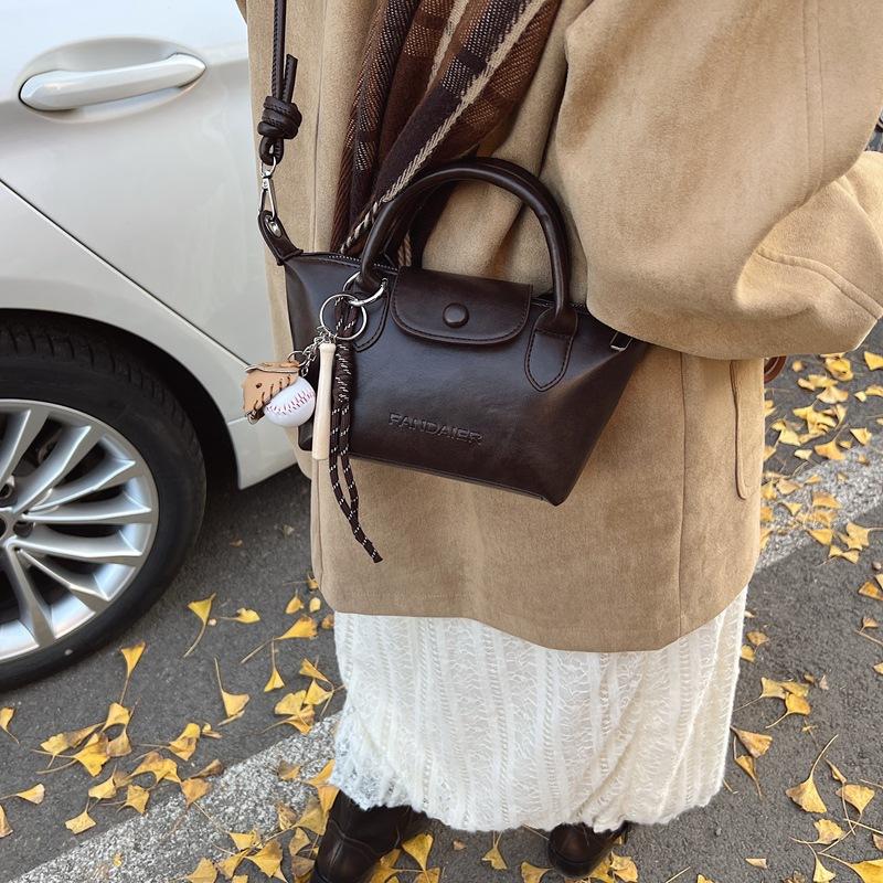 Super fire exquisite dumpling bag women's 2025 new niche high-end shoulder bag versatile portable messenger bag