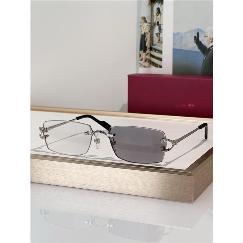 Fashionable Unisex Rimless Metal Sunglasses CT0550S with UV Protection