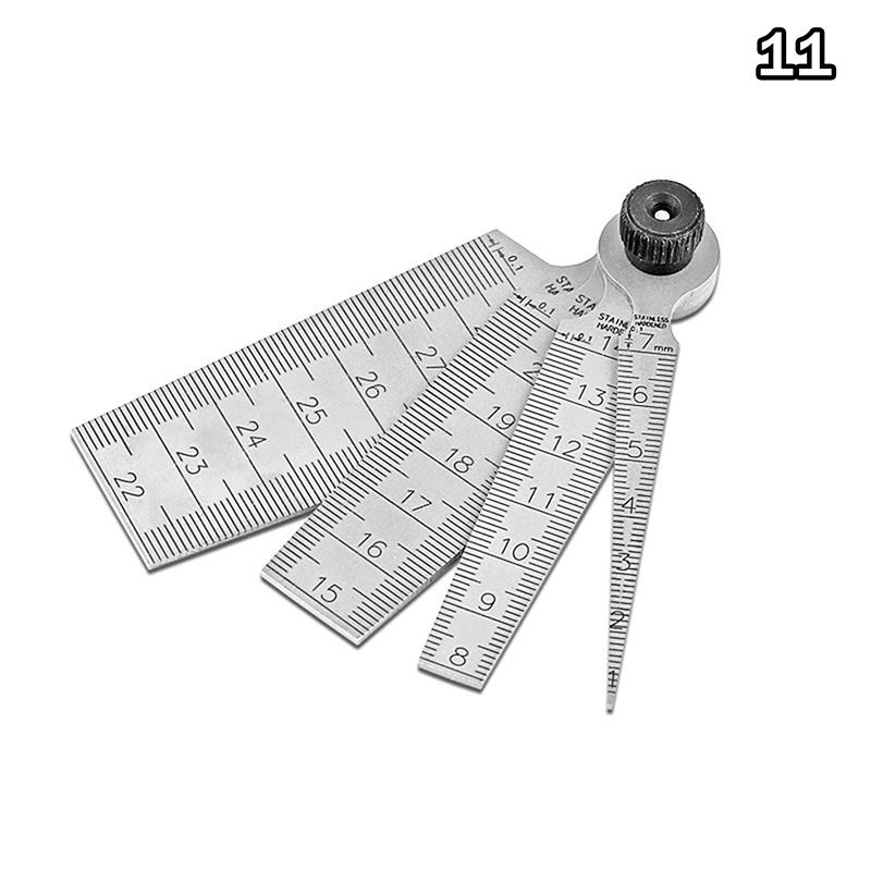 Multi-size Stainless Steel Hole Measuring Tool Taper Gauge Feeler Inner Diameter Ruler Measuring Probes Aperture Measurement