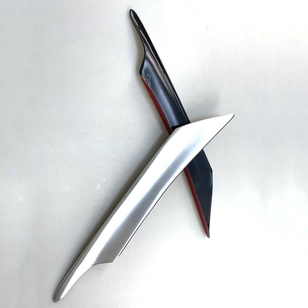 4Pcs Aerodynamic Design EVO Style Wind Splitter Bumper Fins Automotive Protective Trim