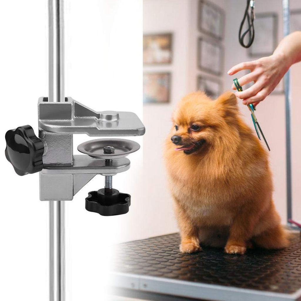 Convenient Table Clamp Aluminum Alloy Pet Grooming Table Clamp for Secure and Stable Grooming Work Pet Salon Home Use