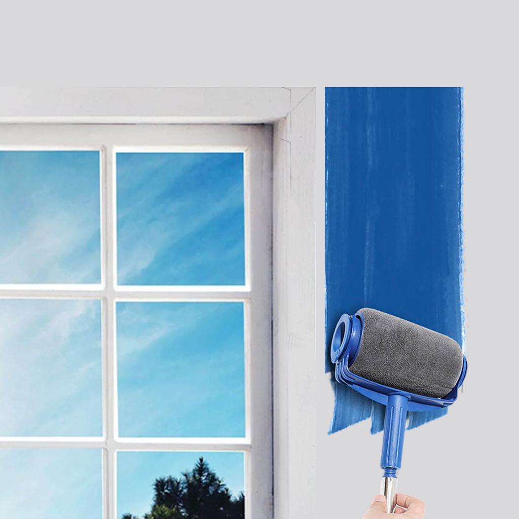 Sponge Paint Roller Brush with Telescopic Handle for Wall Painting Sponge Rollers Paint Tools No Color Difference