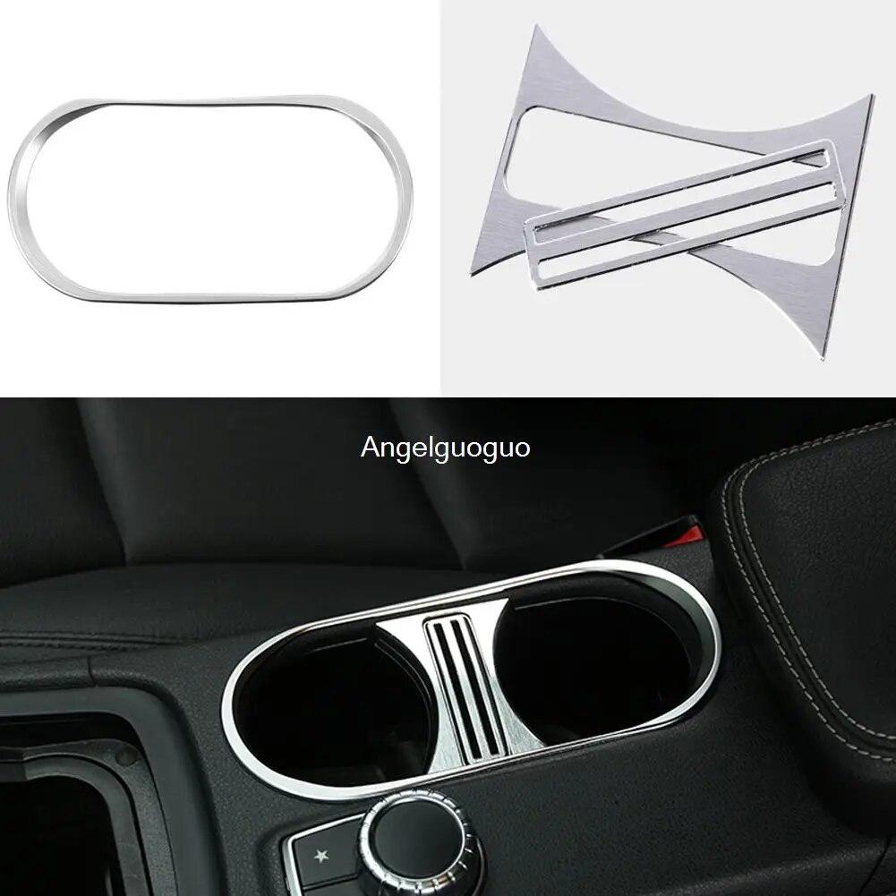 Car Styling Center Console Water Cup Holder Cover Trim For Mercedes Benz A Class W176 B W246 CLA C117 W117 GLA X156