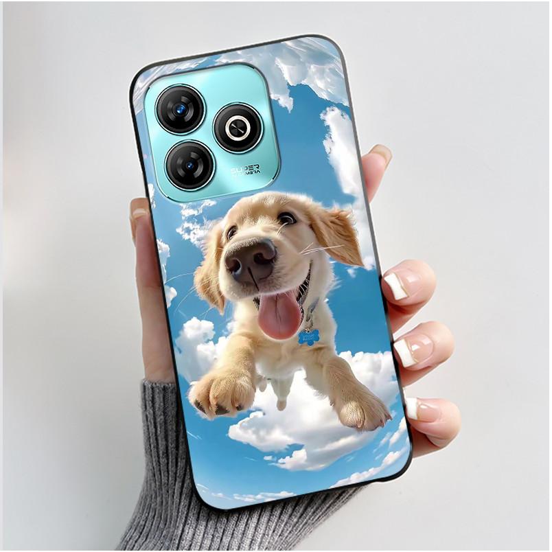 Phone Casing For ZTE Blade A75 4G Case Z2359 Luxury Dragon Cute Cool Boys Girls Black Matte Soft Silicone Protective Back Cover