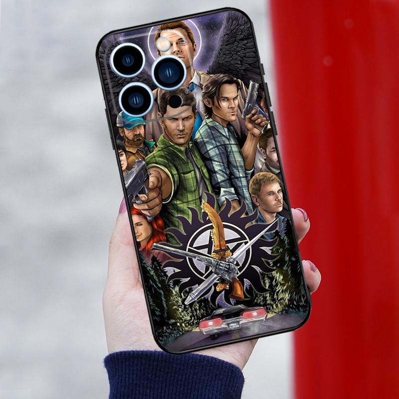 Supernatural TV Show Phone Case For iPhone 16 Pro Max 12 13 Mini 11 14 15 Pro Max XR 15 16 Plus 16e Cover Shell