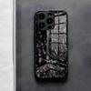 Custodia per Telefono Fundas in Fibra di Carbonio Forgiata Per IPhone 17 Air 16 E Pro Max 15 14 13 Mini 12 Pro 11 Max Plus Copertura in Vetro Nero