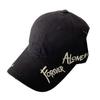 American Side Letter Soft Top Baseball Cap Women's Spring and Summer Wide Brim Sun Hat Street Versatile Cap Men
