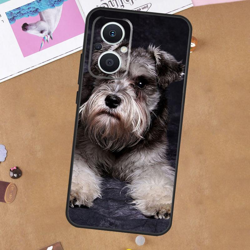 Schnauzer Puppy Dog For OPPO Reno 11F 12F 13F 14F 10 11 12 13 14 Pro 7 8 Lite 8T OPPO Find X5 X6 X8 X9 Pro Case