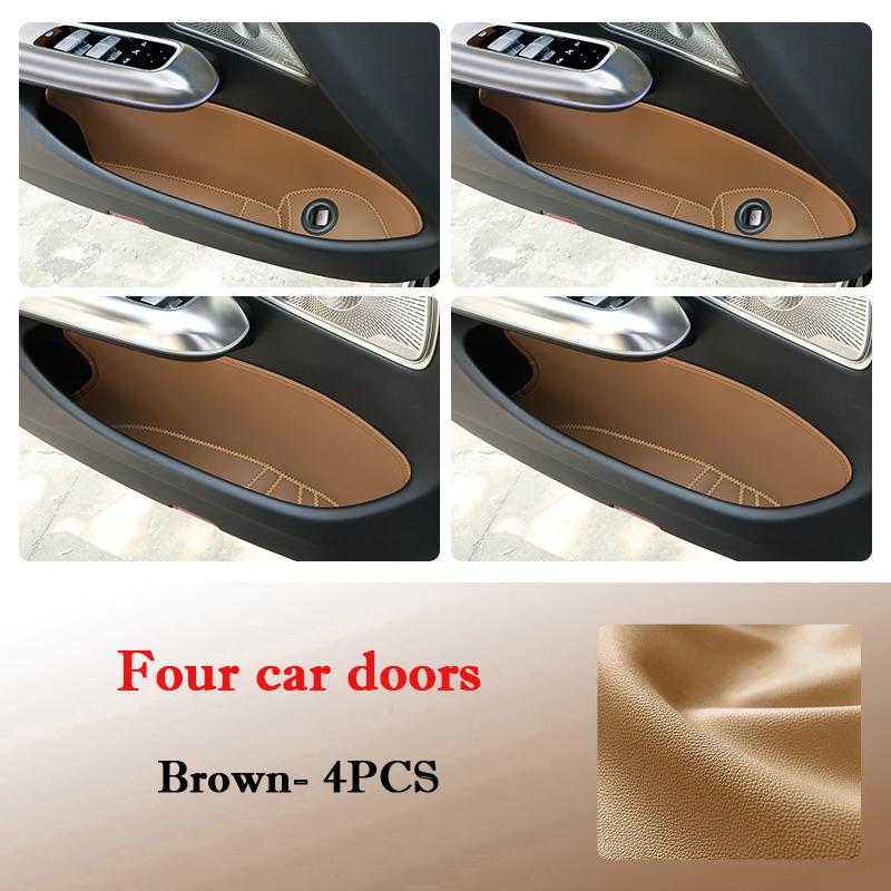 For Lynk & Co 09 2026 2026 Car Door Slot Protective Pad Leather Waterproof Door Groove Mat Storage Barrel Interior Accessories