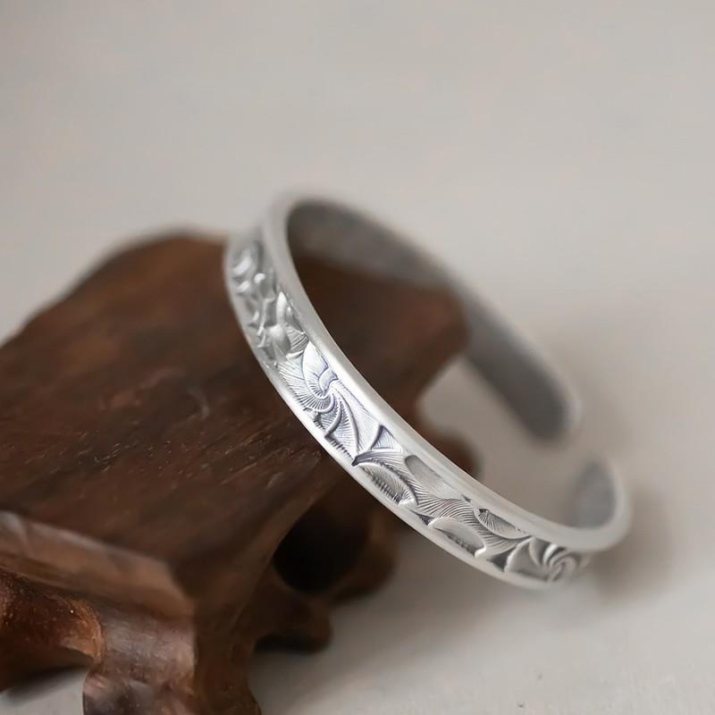 Vintage Textured Irregular Spiral Cuff Bracelet Unisex Plated Adjustable Wristband Daily Wear
