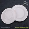 12-inch Commercial White Melamine Round Flat Plates, 10-Pack