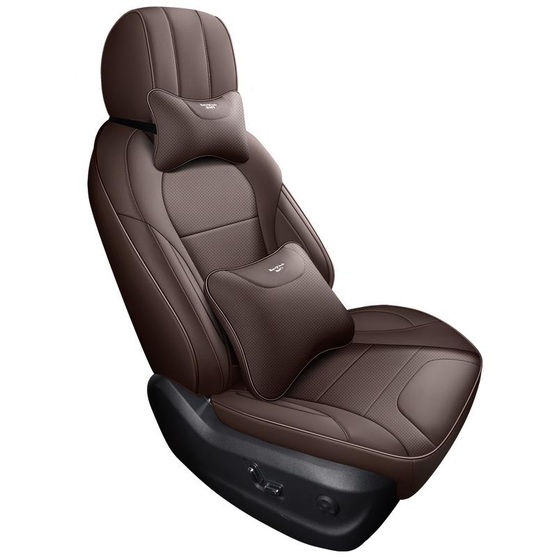 All-Season Full Leather Seat Cover for Hongqi HS5 - Custom Fit, Full Surround Design