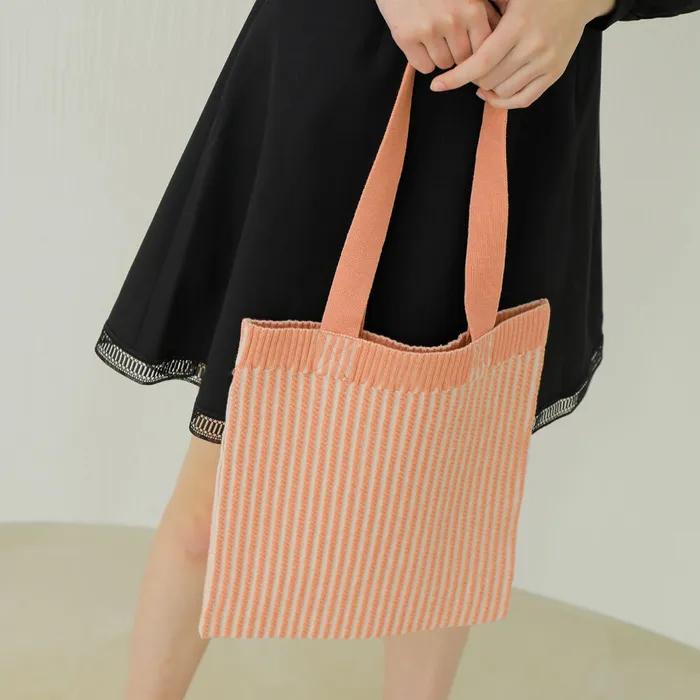 TWIST KNIT BAG_PINK