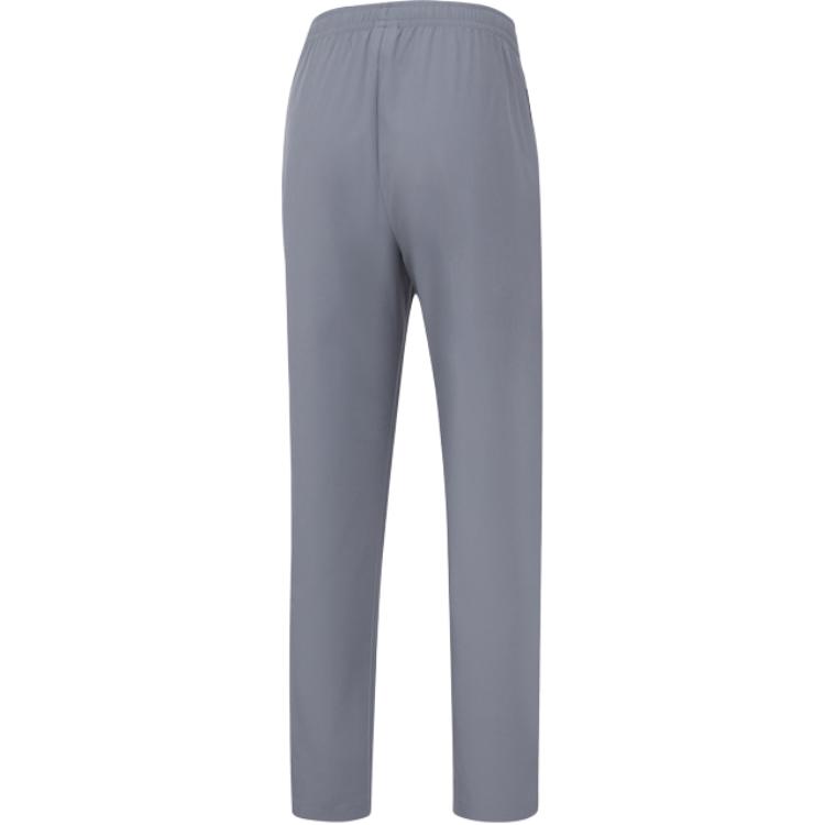 Li Ning Fitness Series Solid Color Moisture Wicking Quick Dry Straight Leg Knitted Sports Pants Women Pants Shadow-Gray AYKU468-4