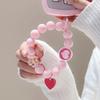 Love Flower Flower Bracelet Short Mobile Phone Lanyard Creative Wrist Lanyard Handmade Bead String Pendant Phone Wrist