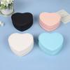 Heart-Shaped Jewelry Box Portable Travel Necklace Pendant Ring Earrings Storage PU Leather Zipper Cute Jewelry Organizer Box