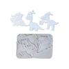 Customizable Dinosaur Figurine Pendants Making Silicone Mold Craft Project Festives Decoration For Kids Room And Parties