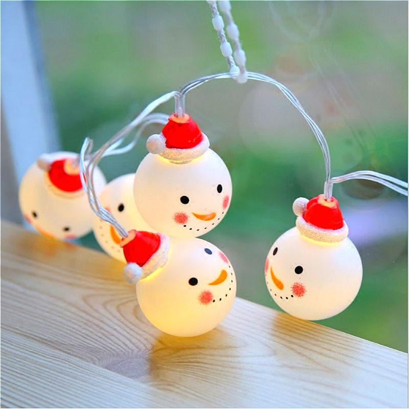 Bałwanek Xmas LED Fairy String Light Battery do oświetlenia dekoracji choinki na imprezę