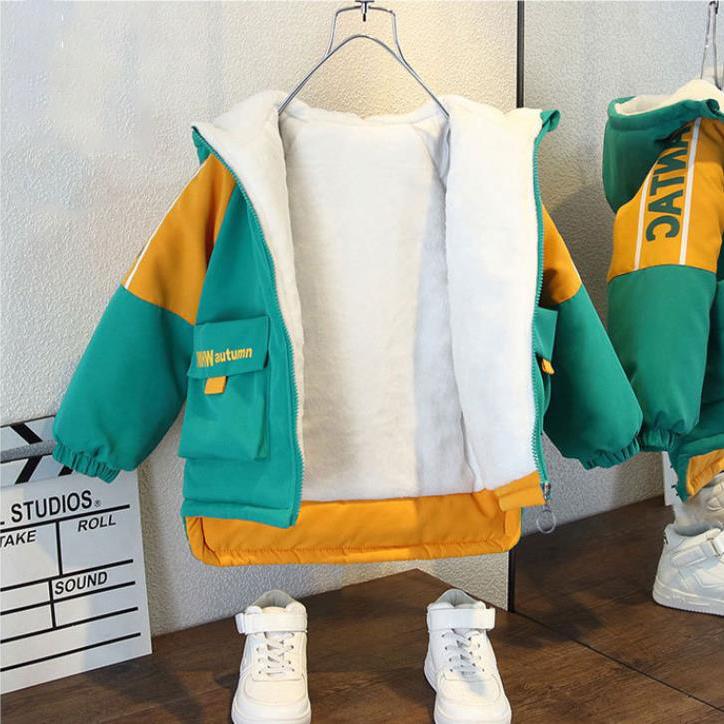 Autumn Winter Children's Windbreaker Boys Coat Boys Baseball Uniform Sports Jacket Children Outerwear Clothing