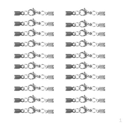 Lot de 20 pinces à sertir pliables en métal pour bijoux, bricolage, ruban