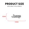 Hlpg5 2/4pcs Car Audio Decorate 3D Aluminum Badge Emblem Sticker For Jeep Grand Cherokee Wrangler Gladiator Compass Renegade Patriot