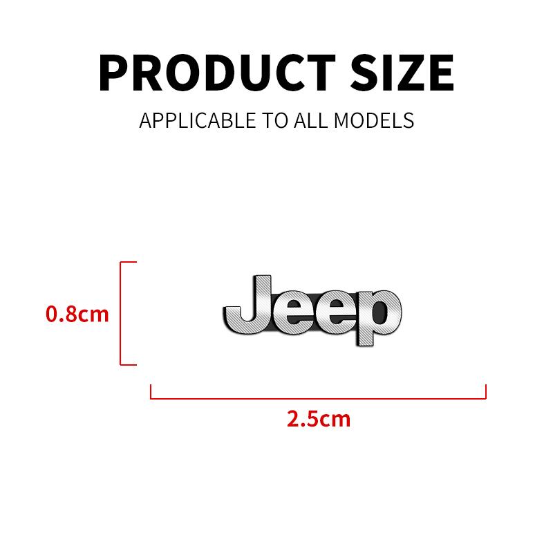 Hlpg5 2/4pcs Car Audio Decorate 3D Aluminum Badge Emblem Sticker For Jeep Grand Cherokee Wrangler Gladiator Compass Renegade Patriot