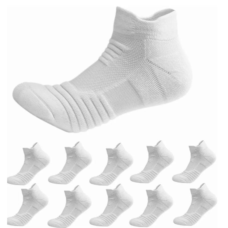 Basketball Socks, Men's Professional Sports Socks, Thickened Towel Bottom Short Socks, Mesh Breathable Running Socks, Outdoor