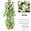 High-Quality Morning Glory Wall Hanging Vine - Artificial Green Plant Decoration for Living Room