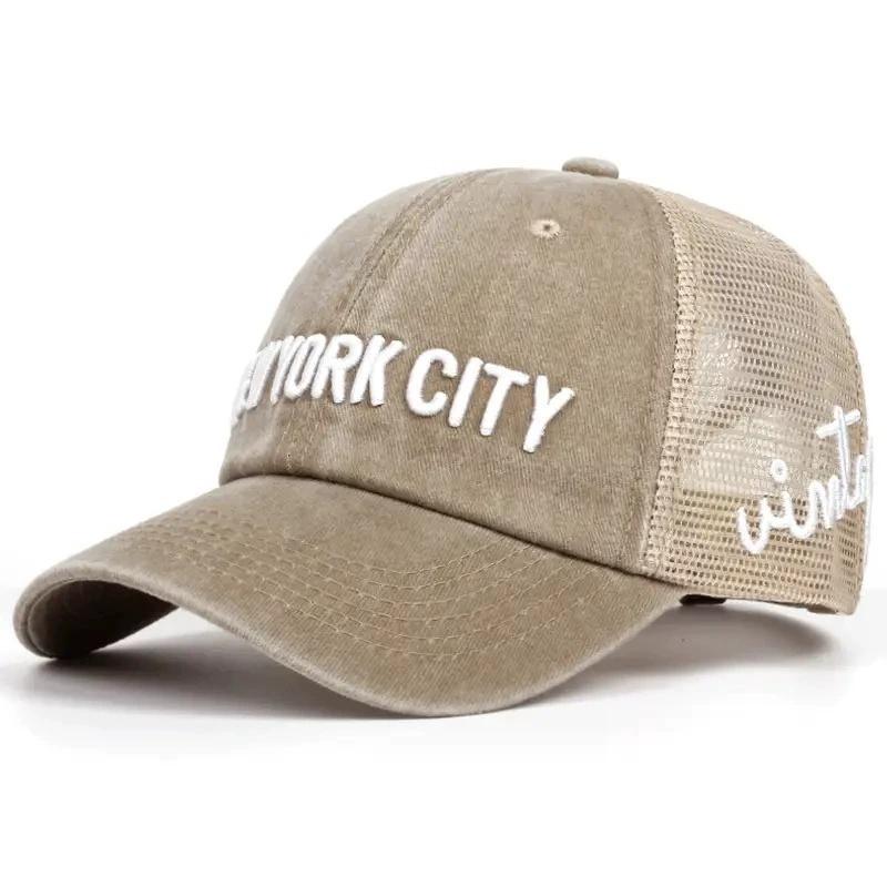 Unisex NY Letter Embroidery Snapback Baseball Caps Spring and Autumn Outdoor Adjustable Casual Hats Sunscreen Hat Adjustable