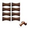 8-Piece Wooden Chopstick Rests Set - Natural Wood Cutlery Holder for Restaurants, Cafes, and Home Use - Non-Slip, Durable, and Stylish Japanese