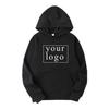 2024 Man Woman Casual Custom Printed Text DIY Hoodie Customized Logo Personalized Hoody Custom Hoodies Text Logo Sweatshirt