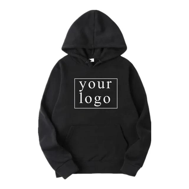 2024 Man Woman Casual Custom Printed Text DIY Hoodie Customized Logo Personalized Hoody Custom Hoodies Text Logo Sweatshirt