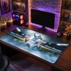 Erling Haaland Custom Large Mouse Pad, Personalized Name Text Print, Football Logo Non‑Slip Desk Mat Gaming Gift