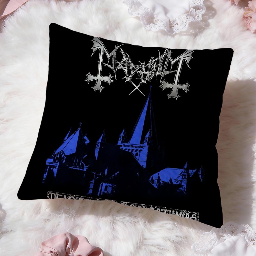 Band M-Mayhem Cushion Cover Premium Comfort Reversible Pillow Cove -Two in One Design for Any Room & Car Interior