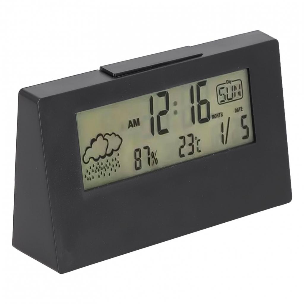 Thermohygrometer Alarm Clock for Accurate Temperature Humidity and Time Control