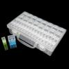 Durable Clear Perler Beads Storage Boxes DIY with Handle Nail Art Jewelry Accessories Container Storage Box Set