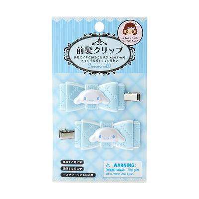 Sanrio Sanrio Bangs Clip Quilt Ribbon Hair Clip Cinnamoroll Cinnamoroll X X Character 027162 SANRIO (SANRIO) 2.5 5.5 0.7cm