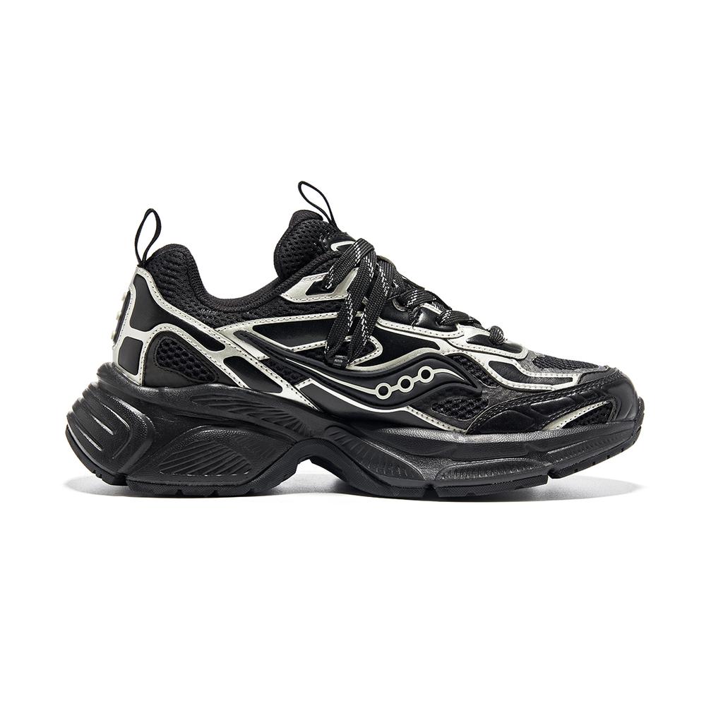 SAUCONY 2K Cavalry Retro Slip Resistant Durable Low Top Lifestyle Shoes Unisex Sneaker Black Silver S79053-2
