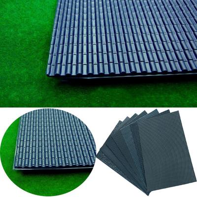 4 Blatt PVC Modellbau Layout Landschaftsfliesen Miniatur Dachziegel Sandtisch DIY Spielzeug Sicher & Verschleißfest
