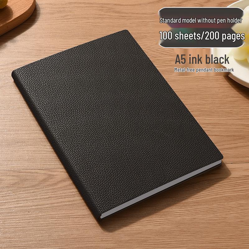 A5 Soft Leather Business Office Notebook with Custom Printing