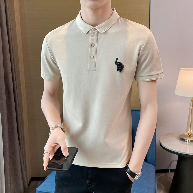 Short Sleeve Korean Thin Solid Color Men 'S Casual Summer Polo Shirt