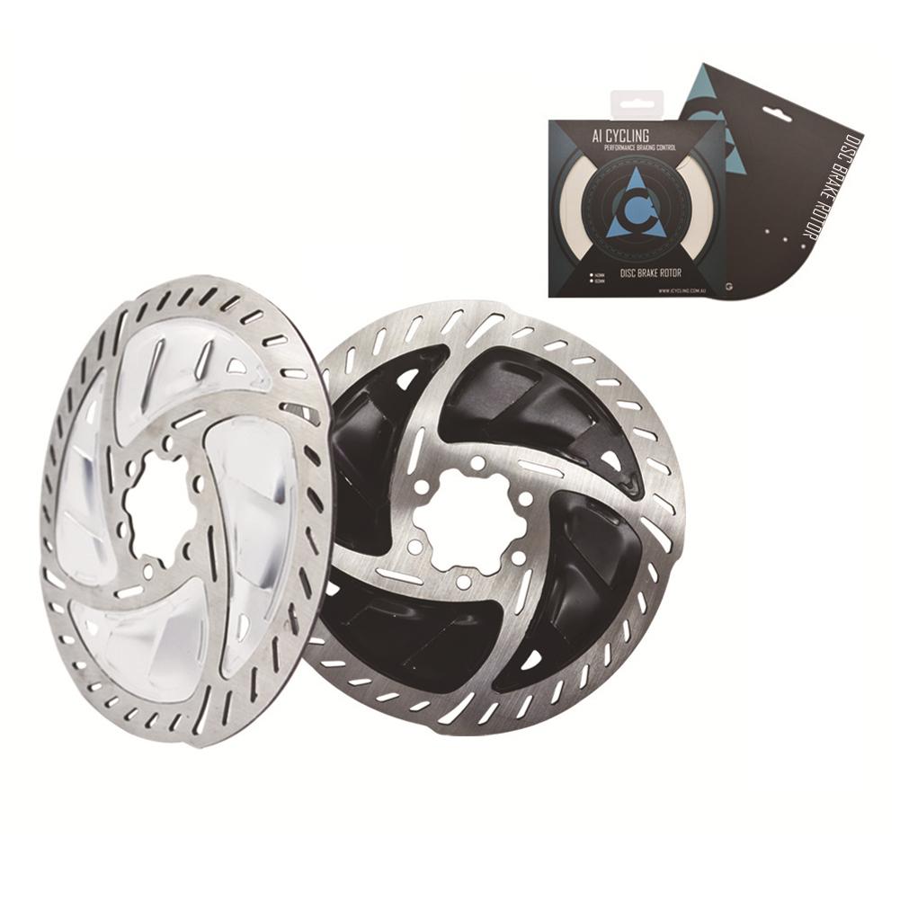 Bike Radiator Fin Rotors Road MTB Mountain Steel Bike Cooling Fins Disc Brake Rotors 6 Inches 160mm with Bolts